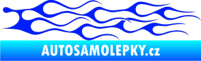 Samolepka Plameny 044 modrá dynamic