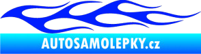 Samolepka Plameny 054 modrá dynamic