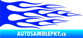 Samolepka Plameny 067 modrá dynamic