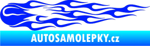 Samolepka Plameny 075 modrá dynamic