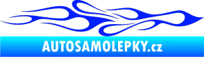 Samolepka Plameny 080 modrá dynamic