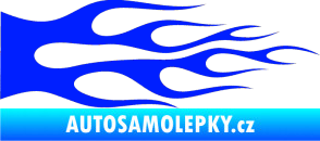 Samolepka Plameny 087 modrá dynamic