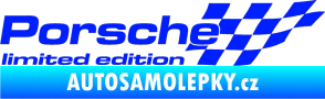 Samolepka Porsche limited edition pravá modrá dynamic