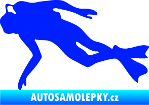 Samolepka Potápěč 002 levá modrá dynamic