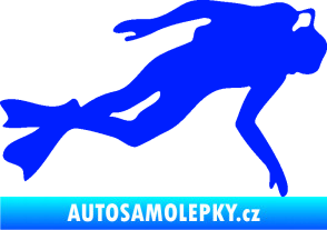 Samolepka Potápěč 002 pravá modrá dynamic