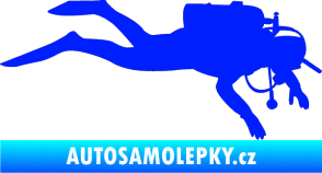 Samolepka Potápěč 003 pravá modrá dynamic