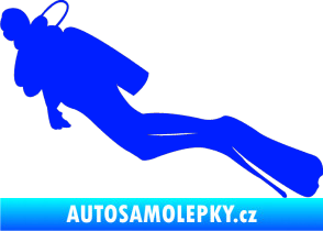 Samolepka Potápěč 005 levá modrá dynamic