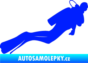Samolepka Potápěč 005 pravá modrá dynamic