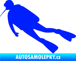 Samolepka Potápěč 006 levá modrá dynamic