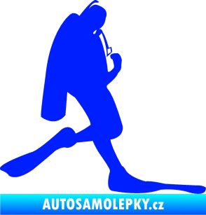 Samolepka Potápěč 007 pravá modrá dynamic