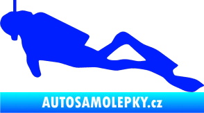 Samolepka Potápěč 009 levá modrá dynamic