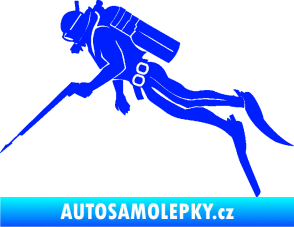 Samolepka Potápěč 010 levá modrá dynamic
