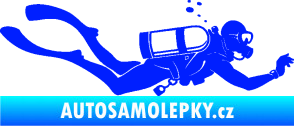 Samolepka Potápěč 011 pravá modrá dynamic