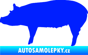 Samolepka Prase 002 levá modrá dynamic