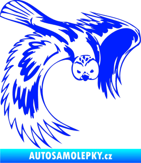 Samolepka Predators 085 pravá sova modrá dynamic