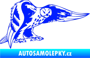 Samolepka Predators 094 pravá sova modrá dynamic