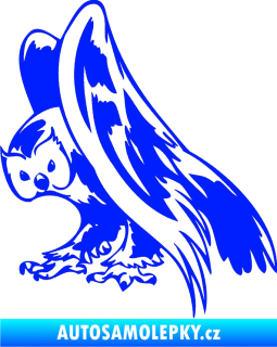 Samolepka Predators 097 levá sova modrá dynamic