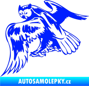 Samolepka Predators 100 levá sova modrá dynamic