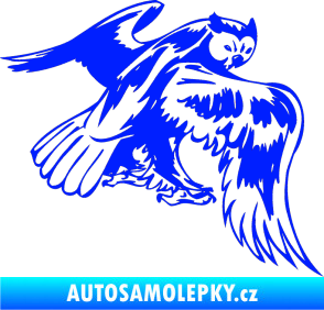 Samolepka Predators 100 pravá sova modrá dynamic