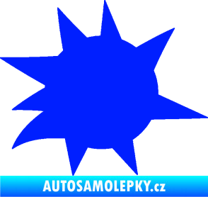 Samolepka Průstřel 004 pravá modrá dynamic