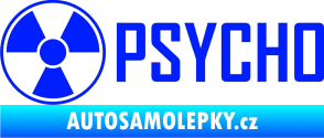 Samolepka Psycho 002 modrá dynamic