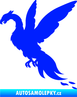 Samolepka Pták Fénix 001 levá modrá dynamic