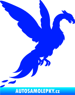 Samolepka Pták Fénix 001 pravá modrá dynamic