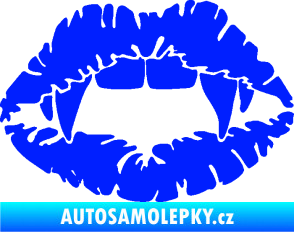 Samolepka Pusa 005 upíří polibek modrá dynamic
