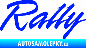 Samolepka Rally nápis modrá dynamic