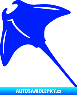 Samolepka Rejnok 004  levá manta modrá dynamic
