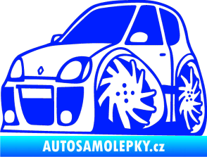 Samolepka Renault Clio sport karikatura levá modrá dynamic