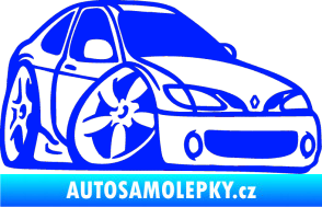 Samolepka Renault Megane karikatura pravá modrá dynamic