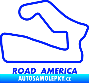 Samolepka Okruh Road America modrá dynamic