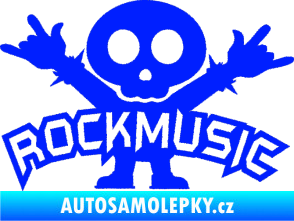 Samolepka Rock music fanda modrá dynamic