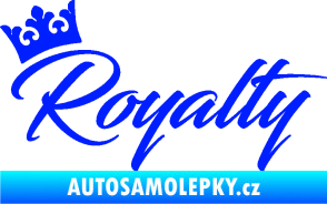 Samolepka Royalty s korunkou nápis modrá dynamic