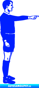 Samolepka Rozhodčí 003 pravá modrá dynamic