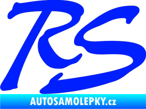 Samolepka RS nápis 002 modrá dynamic