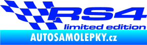 Samolepka RS4 limited edition levá modrá dynamic