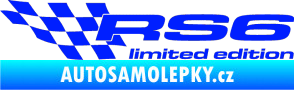 Samolepka RS6 limited edition levá modrá dynamic