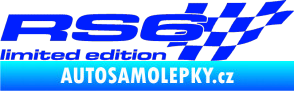 Samolepka RS6 limited edition pravá modrá dynamic