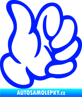 Samolepka Ruka 002 pravá palec nahoru modrá dynamic