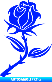 Samolepka Růže 002 pravá modrá dynamic