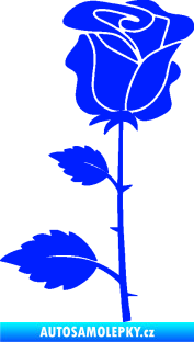 Samolepka Růže 007 levá modrá dynamic