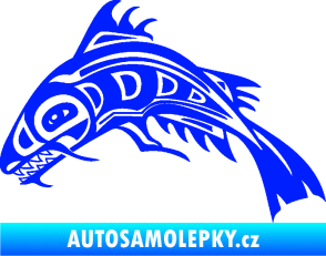 Samolepka Ryba 007 levá modrá dynamic