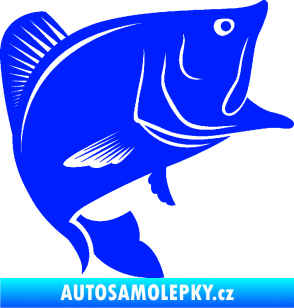 Samolepka Ryba 009 pravá modrá dynamic