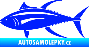 Samolepka Ryba 013 levá tuňák modrá dynamic