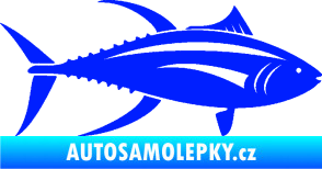 Samolepka Ryba 013 pravá tuňák modrá dynamic