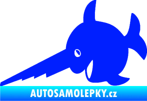 Samolepka Ryba 023 piloun levá modrá dynamic