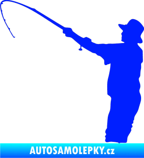 Samolepka Rybář 004 levá modrá dynamic