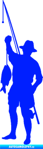 Samolepka Rybář 012 levá modrá dynamic